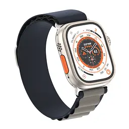 Ремінець для Apple Watch 49/46/45/44/42 (Series 1-3), синій, Alpine Loop Alpina Band, тканинний поліестеровий ремінець для смарт-годин, дихаючий, для активного відпочинку та спорту, ArmorStandart (ARM81041) - мініатюра 2