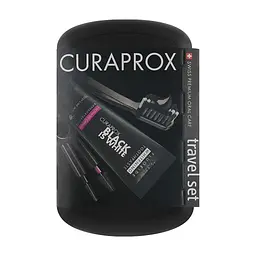 Набір косметики Curaprox Black is White Дорожній гігієнічний (7612412430332)