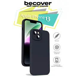 Чохол до мобільного телефона BeCover Apple iPhone 13 Black (707147) - мініатюра 3