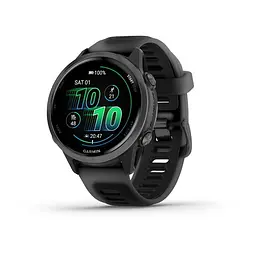 Смарт-годинник Garmin Forerunner 570 (42 мм) алюмінієвий безель сланцево-сірий з чорним ремінцем - мініатюра 2