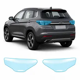 Антигравійна захисна бронеплівка за лекалами для Chery Tiggo 7 I 2016-2020 - задні ліхтарі стопи