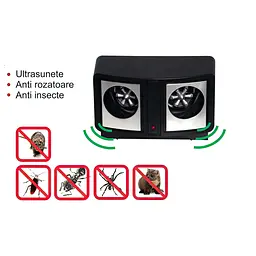 Відлякувач гризунів Dual Sonic Pest Repeller комплект 3 шт, ультразвуковий пристрій від мишей і тарганів у розетку - мініатюра 6