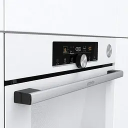 Gorenje Духова шафа електрична, 77л, A+, пара, дисплей, готування на різних рівнях, піроліз, білий - мініатюра 5