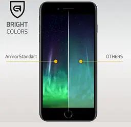 Захисне 3D скло для Apple iPhone SE (2020)/7/8/SE (2022), 3D Soft Edge, загартоване, 9H, загартоване скло, повне проклеювання, протиударне, глянсове з олеофобним покриттям, на весь екран, сумісне з чохлами, ArmorStandart (ARM49732) - мініатюра 4