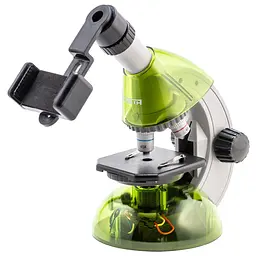Мікроскоп дитячій SIGETA MIXI 40x-640x Green з адаптером для смартфона та набором для дослідів (65912) - мініатюра 2