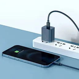 Мережевий зарядний пристрій Baseus Super Si 20W + Cable USB-C to Lightning Blue (TZCCSUP-B03) [60982] - мініатюра 6