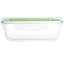 Контейнер Fissman з кришкою 15x11x6 см зелений (17314)