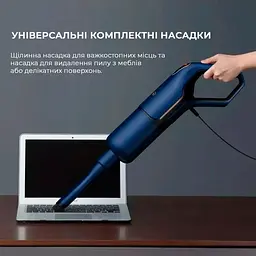 Ручний пилосос Xiaomi Deerma Vacuum Cleaner Blue (DX1000W) - мініатюра 8
