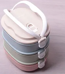 Ланч-бокс Food Box 3 ємності Kamille 20х14.5х18.5 см kuh0007572 - мініатюра 2