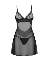 Сексуальний комплект білизни Obsessive Stelisa L/XL (чорний) - мініатюра 2