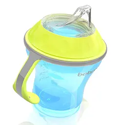 Чашка-непроливайка BabyOno Natural Nursing з м'яким носиком, 180 мл, блакитний (1456) - мініатюра 3