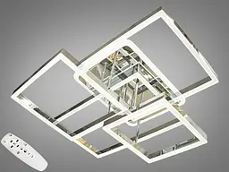 LED люстра стельова з диммерным пультом і підсвічуванням Diasha 7008HR LED RGB dimmer