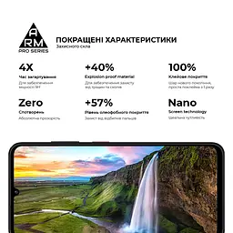 Захисне скло на ZTE Blade A55 4G/A35 4G з олеофобним покриттям, Pro, повне проклеювання, антистатичний і пиловідштовхуючий шар, 9H, самоклеючеся, 2.5D, на весь екран, антистатичний клей, ArmorStandart (ARM81349) - мініатюра 5
