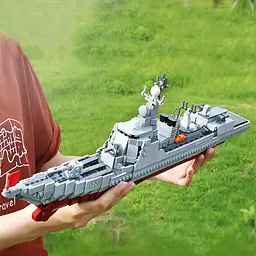 Конструктор XingBao Ракетний Есмінець 052D ВМС Китаю 1359 Деталей - мініатюра 3