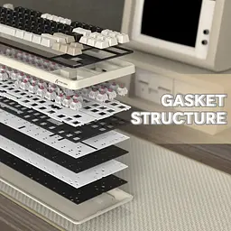 Клавіатура Attack Shark X87 RGB Linear Strawberry Switch Cheese White (AS-6972792471471-CW) [166724] - мініатюра 3