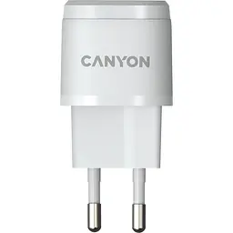 Зарядний пристрій Canyon USB-C PD 20W Mini Wall Charger H-20 White - мініатюра 2