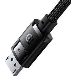Кабель Baseus High Definition DP 8K to DP 8K 2m Black (B00633706111-02) [140347] - мініатюра 2
