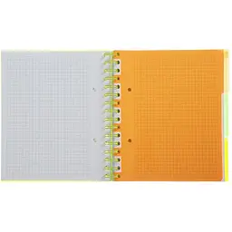 Зошит на пружині Buromax Neon В5 (170x205) 120 аркушів 3 PVC розділювачі жовтий (BM.24359911-08) - мініатюра 3