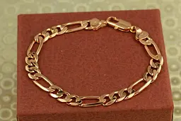 Браслет Xuping Jewelry фігаро 20,5 см 7 мм золотистий
