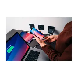 Зарядний пристрій Verbatim GaN 200 W 4 ports (2xUSB-C-100 W,USB-C-65 W /USB-A -3.0) (32204) - мініатюра 10