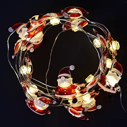 Гірлянда світлодіодна Yes! Fun Санта 20 LED на мідному дроті та батарейках тепло-біла 2.2 м (801211)  - мініатюра 3