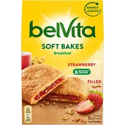 Печиво Belvita Soft Bakes Strawberry 250 г