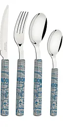 Набір столових приборів Bliss light gray, 16 предметів TRAMONTINA kuh0016258