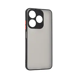 Чехол-панель-накладка для TECNO Spark 10 4G (KI5q), Frosted Matte, черный, противоударный чехол с защитой всего корпуса, термополиуретан TPU + поликарбонат PC, ArmorStandart (ARM70497)