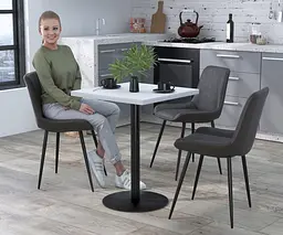 Обідній стіл квадратний BS-450 60×60 см Loft Design (Білий) - мініатюра 2