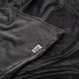 Плед Ardesto Flannel, 200x220 см, 100% поліестер, темно-сірий (ART0213SB) - мініатюра 3