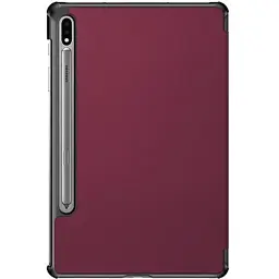 Чохол до планшета BeCover Smart Case Samsung Galaxy Tab S7 (SM-T875)/S8 (SM-X700/SM-X706) Red Wine (705224) - мініатюра 2