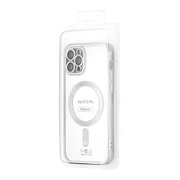 Чохол Ductil Metallic Edge with MagSafe (Protected Camera & Lens) iPhone 12 Pro Silver - мініатюра 2