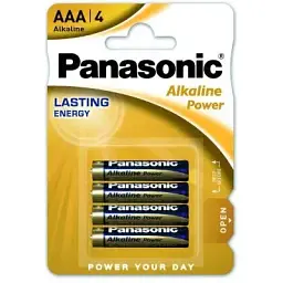 Батарейка Panasonic AAA LR03 Alkaline Power х 4 (LR03REB/4BPR)