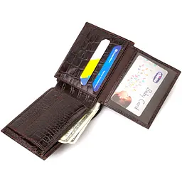 Чоловічий шкіряний гаманець Canpellini 12х9,6х2 см acs0025591 - мініатюра 4