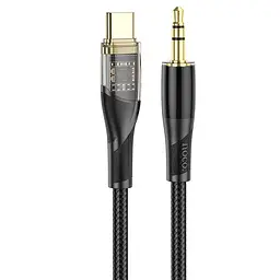 Кабель HOCO 3.5 mm to Type-C Transparent Discovery Edition Digital audio conversion cable UPA25 1M