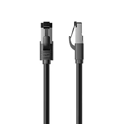 Патч-корд Ethernet Cat7 SFTP Vention 5 м LAN-кабель RJ45 8P8C на обох кінцях до 10 Гбіт/с фольговане екранування кожної пари та загальний фольгований екран гнучка оболонка з ПВХ чорний (ICHBJ)