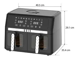 Мультипіч (аерофритюрниця) QUIN Air Fryer Dual Zone YJ-1102AV - мініатюра 9