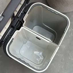 Відро для сміття MBM My Home сортувальне з кришкою та педаллю 10+10 л сіре (BIN-05 (10+10L) LIGHT GRAY/GRAY) - мініатюра 16