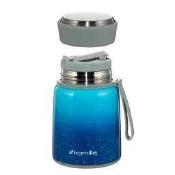 Термос харчовий Kamille KM-2096 синій 530 мл - мініатюра 9