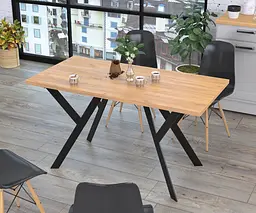 Обідній стіл Ішла 137-70 Loft Design (Дуб Крафт золотий)