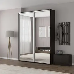Шафа-купе Idea серія 5 180 x 45 x 210 см Венге темний Дзеркало