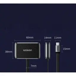 Перехідник USB2.0 to HDMI+VGA (HDMI 1.4b 3D/4K*2K30Hz+VGA 1080P60Hz CM303) black Ugreen (70549) - мініатюра 3