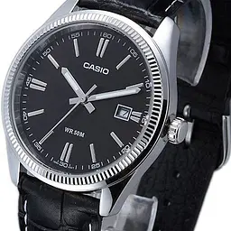 Годинники наручні чоловічі на шкіряному ремінці оригінальні Casio Collection MTP-1302PL-1AVEF (модуль №2784) - мініатюра 3