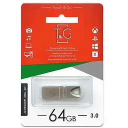 Флеш-накопичувач USB3.0 64GB T&G 117 Metal Series Silver (TG117SL-64G3)