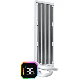 Система водяного охолодження MONTECH HyperFlow Digital 360 White [151308] - мініатюра 4