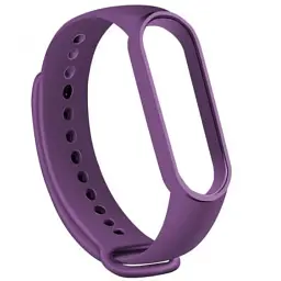 Ремінець до фітнес браслета BeCover Silicone для Xiaomi Mi Smart Band 5 Purple (705070) - мініатюра 2