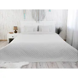 Покривало Руно двостороннє декоративне Velour Ice ромб 180х220 см - мініатюра 2