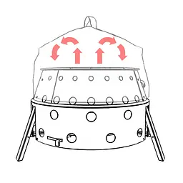 Чохол коптильний Petromax Convection Lid (1017-umk) - мініатюра 2