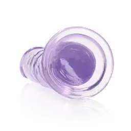 Фалоімітатор RealRock Crystal Clear 8'' 22 см (фіолетовий) - мініатюра 11