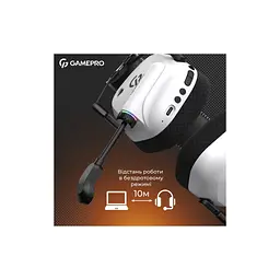 Навушники GamePro Genesis Mercury Pro 3-Mode White (HSW120W) - мініатюра 9